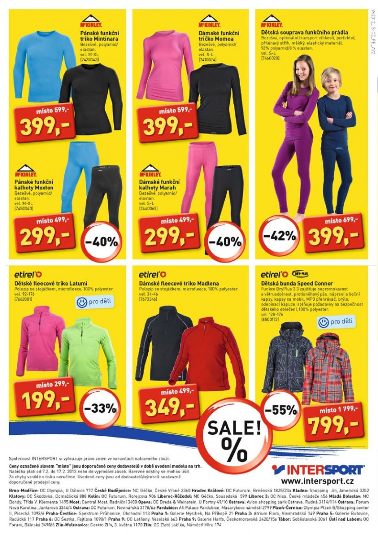 leták Intersport Aktuální leták od 7.2.2013 strana 1 leták Intersport Aktuální leták od 7.2.2013 strana 1