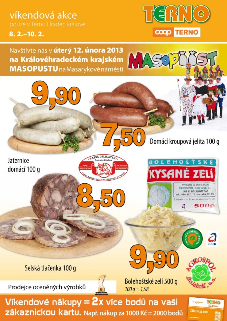 leták COOP Terno víkend od 8.2.2013 strana 1 leták COOP Terno víkend od 8.2.2013 strana 1