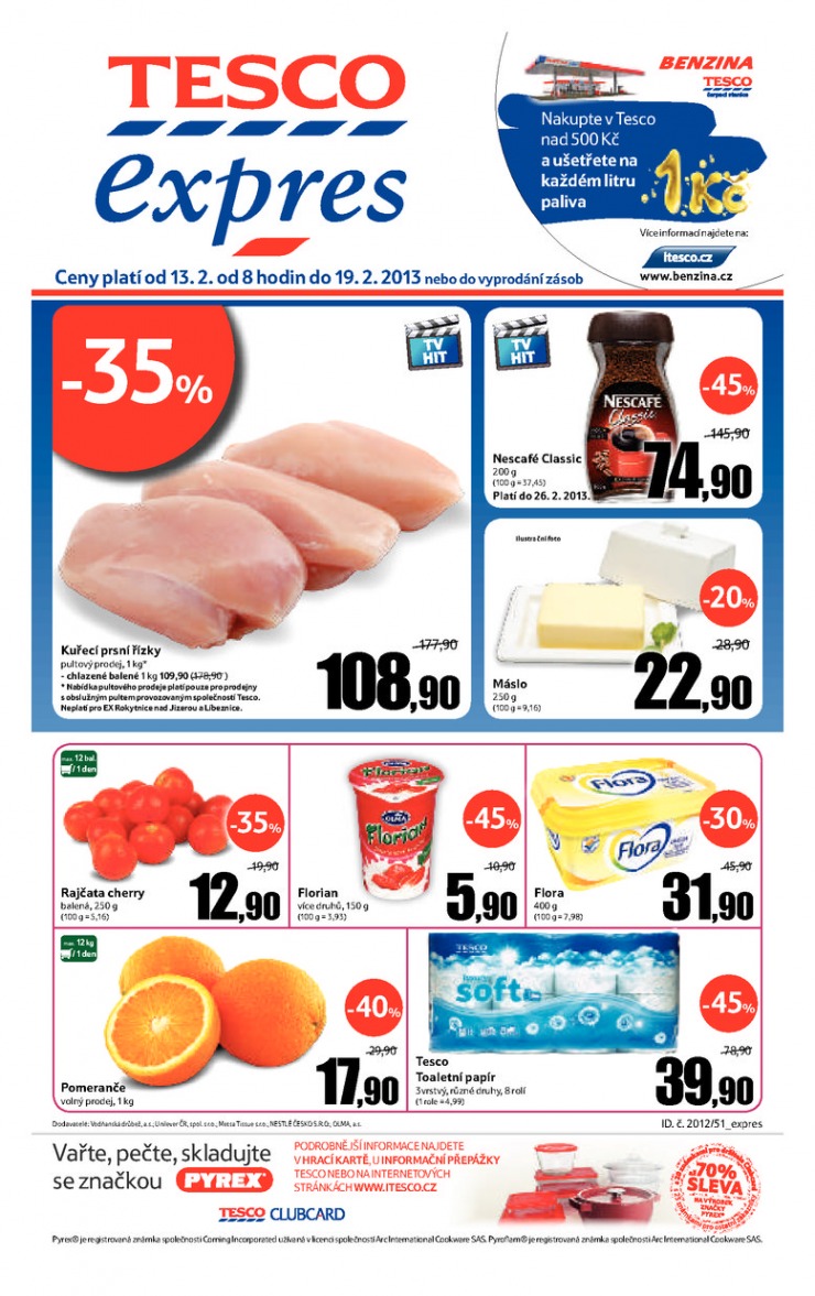 letk Tesco Expres obchody od 13.2.2013 strana 1