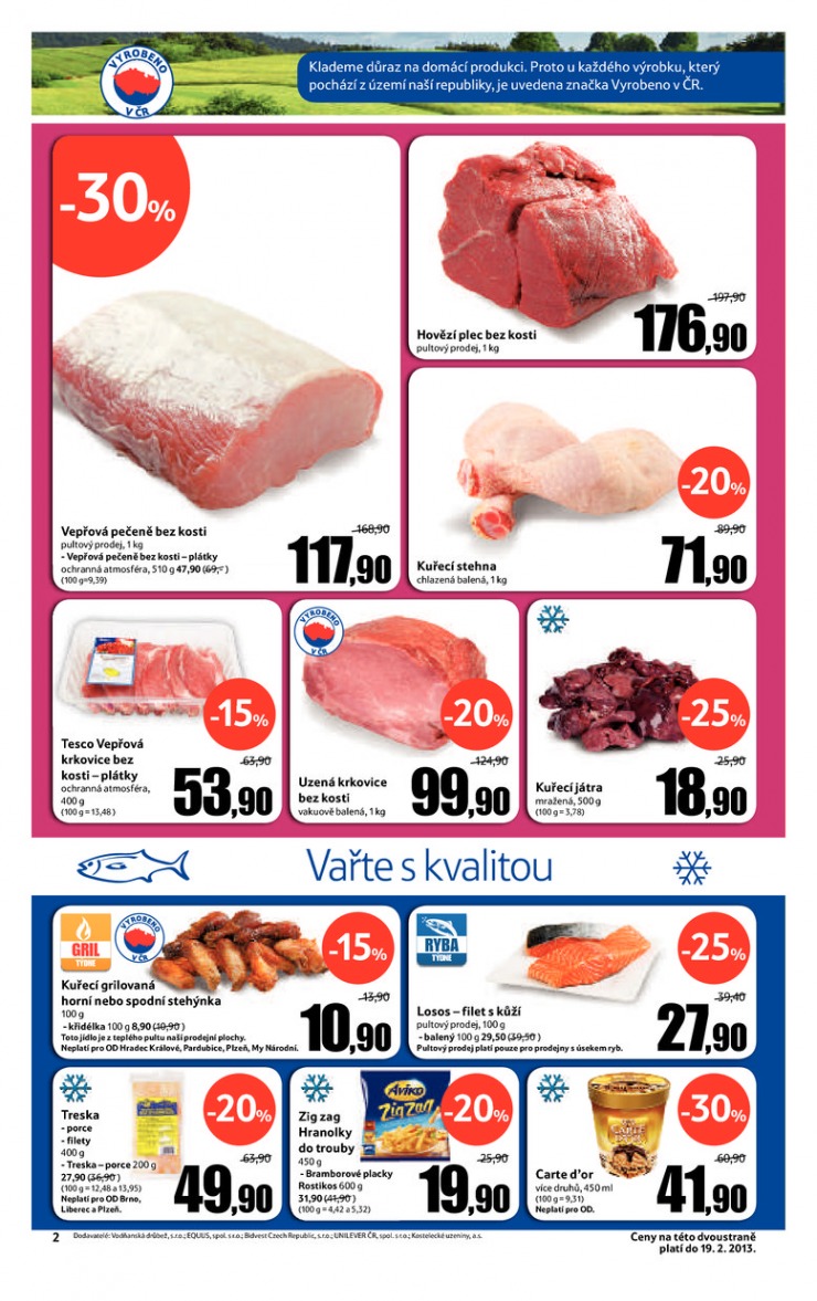 leták Tesco velké hypermarkety od 13.2.2013 strana 1 leták Tesco velké hypermarkety od 13.2.2013 strana 1