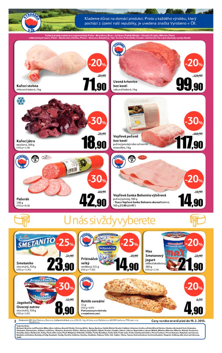 leták Tesco supermarkety od 13.2.2013 strana 1 leták Tesco supermarkety od 13.2.2013 strana 1