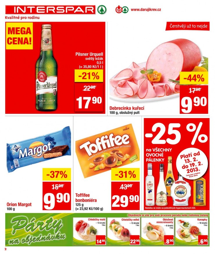 leták Interspar Akční nabídka od 13.2.2013 strana 1 leták Interspar Akční nabídka od 13.2.2013 strana 1
