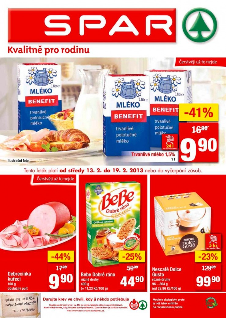 leták Interspar nabídka Spar od 13.2.2013 strana 1 leták Interspar nabídka Spar od 13.2.2013 strana 1