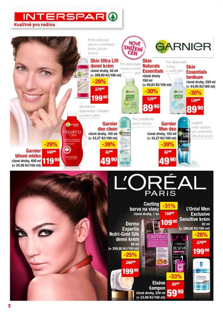 letk Interspar kosmetika od 13.2.2013 strana 1
