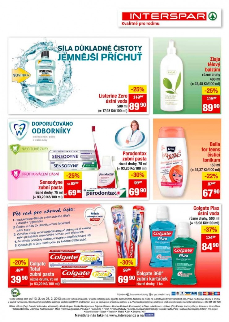 leták Interspar kosmetika od 13.2.2013 strana 1 leták Interspar kosmetika od 13.2.2013 strana 1