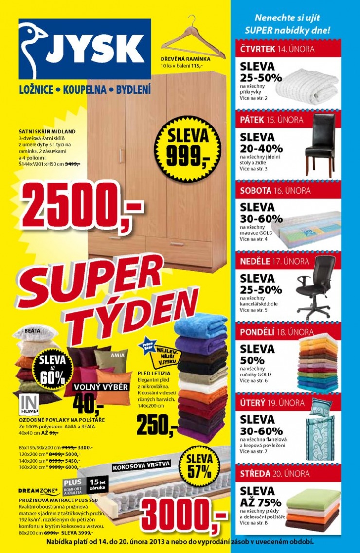 letk Jysk Nabdka tdne od 14.2.2013 strana 1