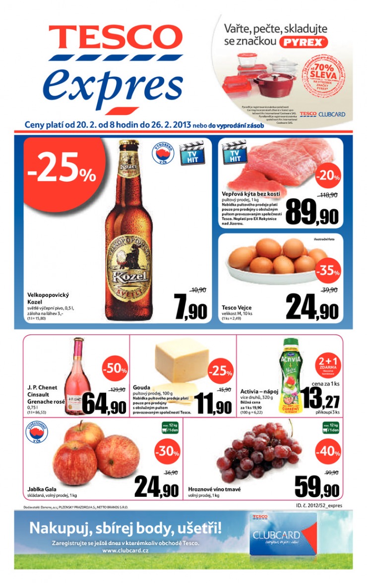 letk Tesco Expres obchody od 20.2.2013 strana 1