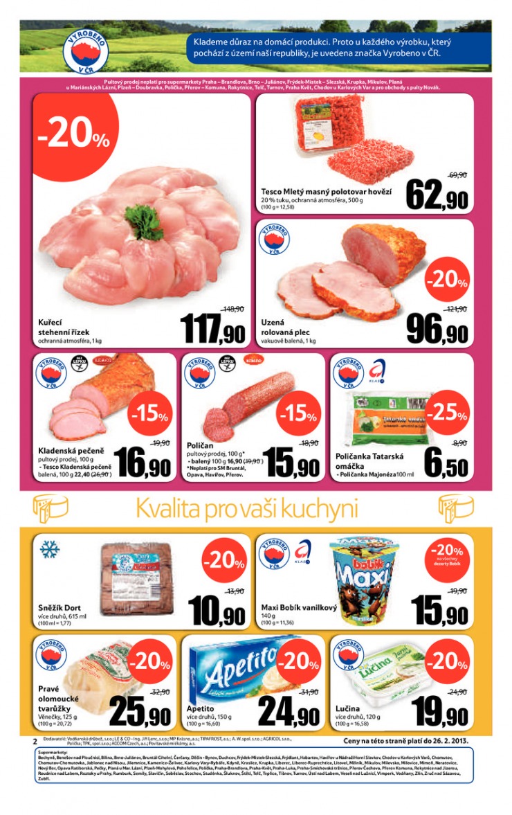 leták Tesco supermarkety od 20.2.2013 strana 1 leták Tesco supermarkety od 20.2.2013 strana 1