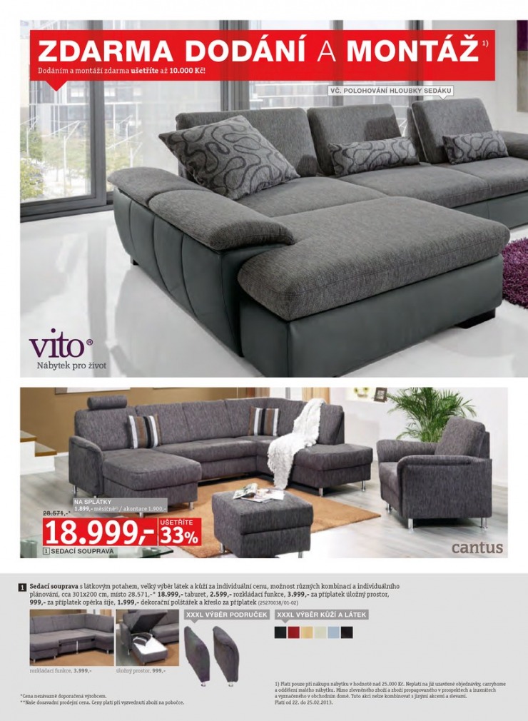 let�k XXXLutz Aktu�ln� prospekt od 18.2.2013 strana 1