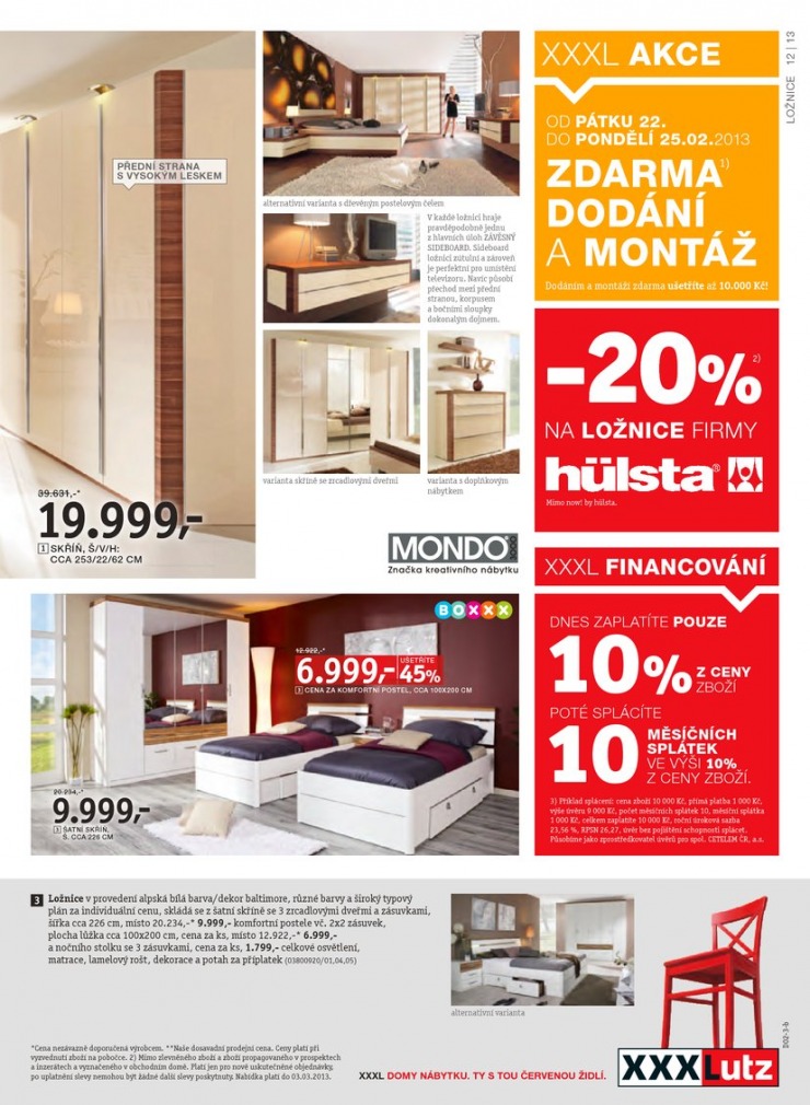let�k XXXLutz Aktu�ln� prospekt od 18.2.2013 strana 1