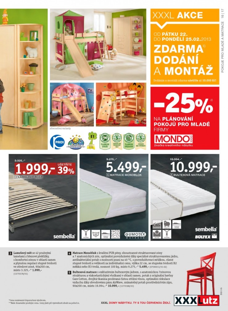 let�k XXXLutz Aktu�ln� prospekt od 18.2.2013 strana 1