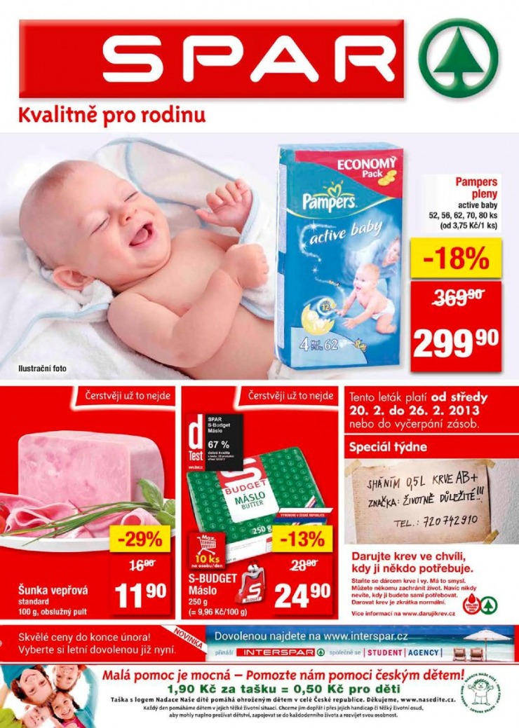 letk Interspar nabdka Spar od 20.2.2013 strana 1