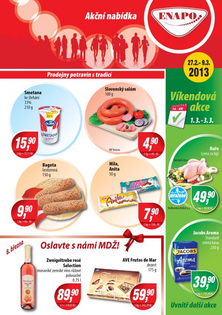 leták Enapo Akční leták od 27.2.2013 strana 1 leták Enapo Akční leták od 27.2.2013 strana 1