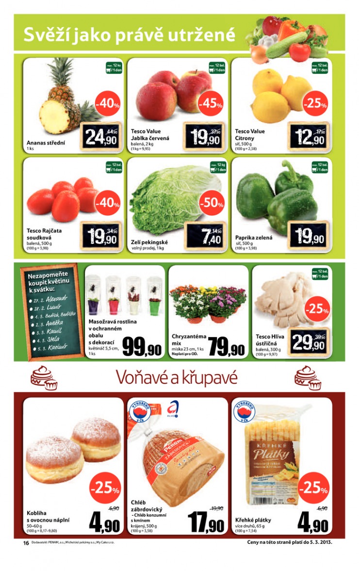 leták Tesco velké hypermarkety od 27.2.2013 strana 1 leták Tesco velké hypermarkety od 27.2.2013 strana 1