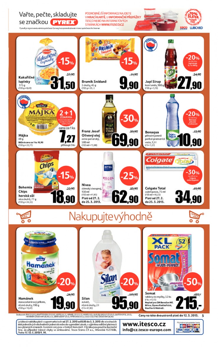 leták Tesco supermarkety od 27.2.2013 strana 1 leták Tesco supermarkety od 27.2.2013 strana 1