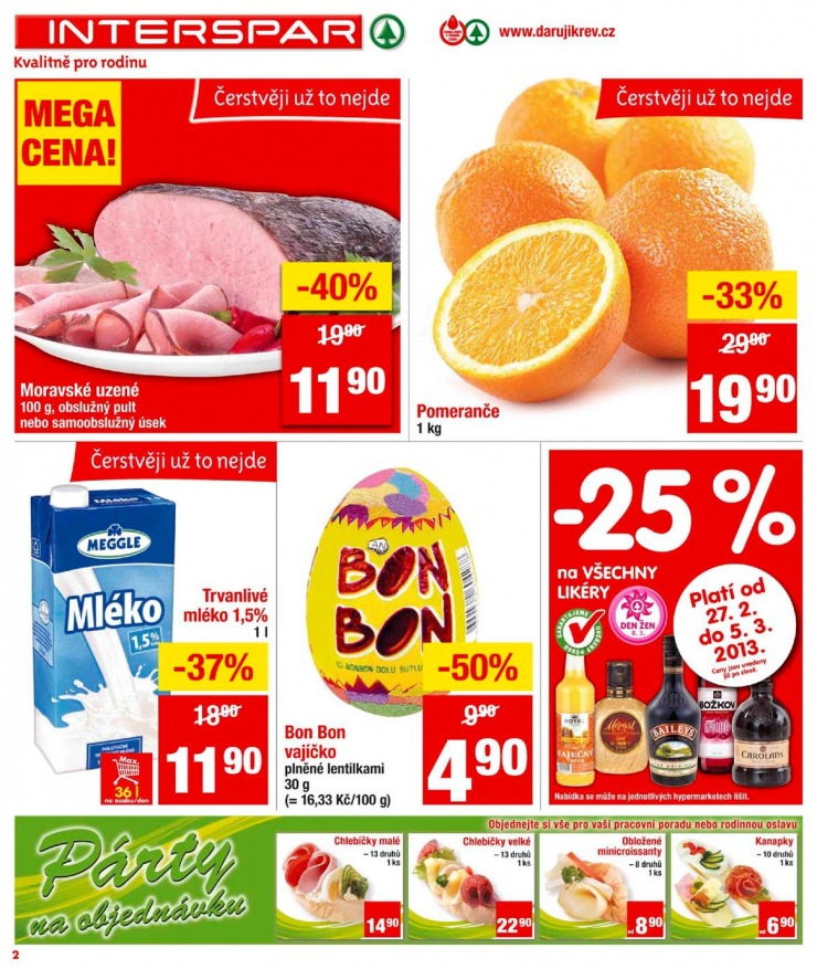 leták Interspar Akční nabídka od 27.2.2013 strana 1 leták Interspar Akční nabídka od 27.2.2013 strana 1