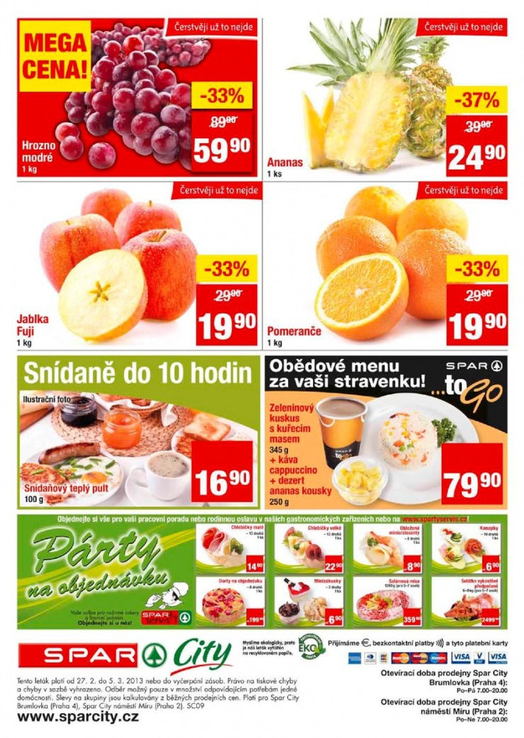 leták Interspar nabídka Spar City od 27.2.2013 strana 1 leták Interspar nabídka Spar City od 27.2.2013 strana 1