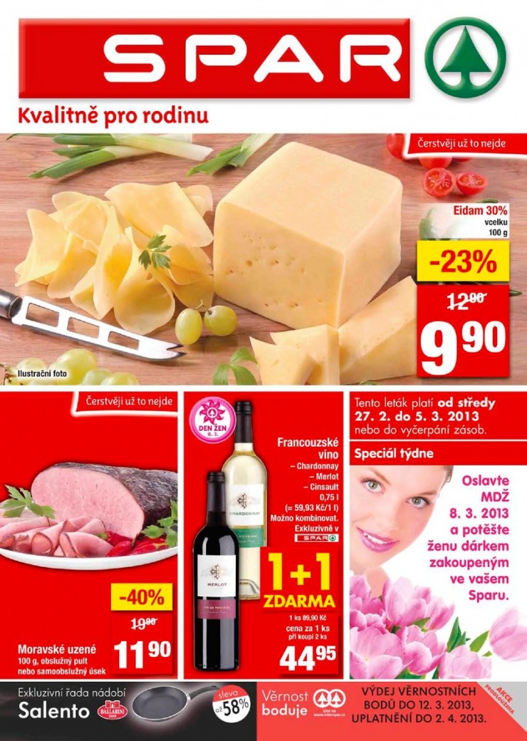 letk Interspar nabdka Spar od 27.2.2013 strana 1