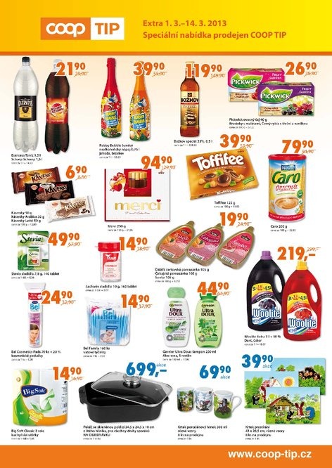 leták COOP Tip extra od 1.3.2013 strana 1 leták COOP Tip extra od 1.3.2013 strana 1