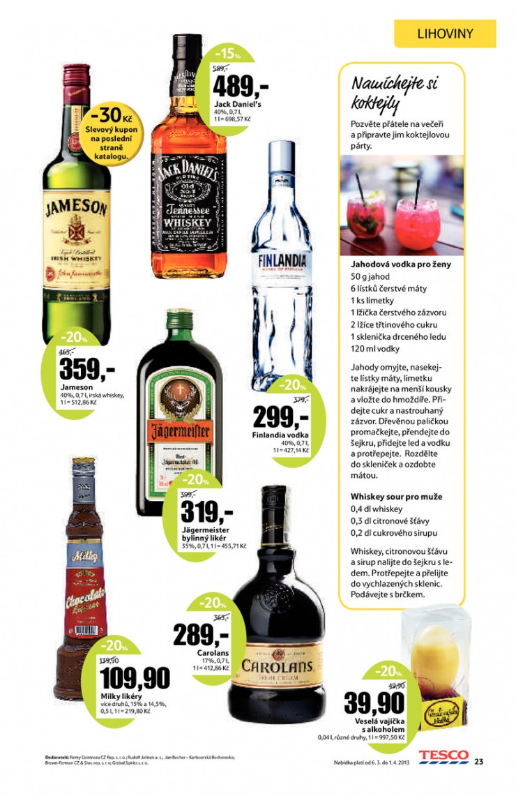 let�k Tesco Jarn� katalog velk� hypermarkety od 6.3.2013 strana 1