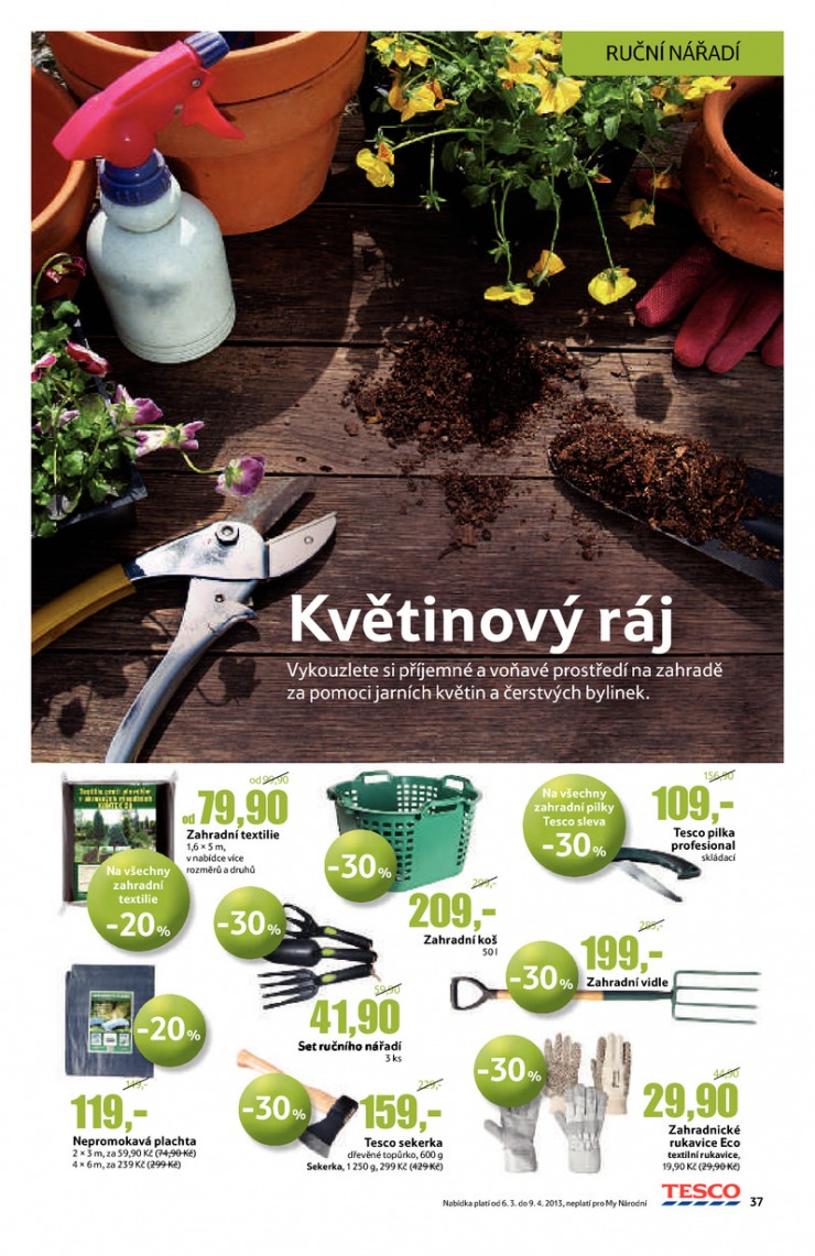 let�k Tesco Jarn� katalog velk� hypermarkety od 6.3.2013 strana 1