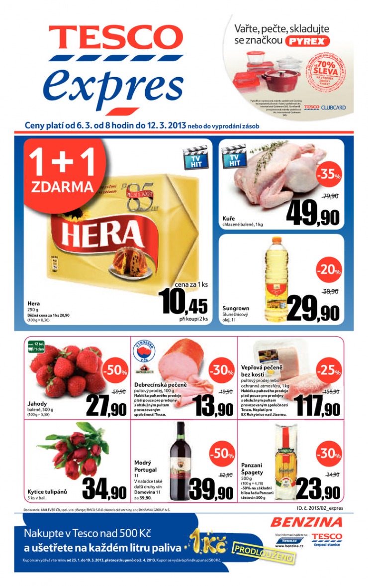 letk Tesco Expres obchody od 6.3.2013 strana 1