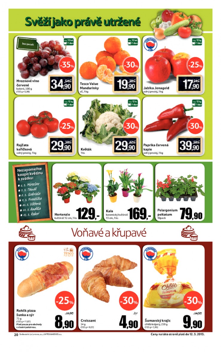 leták Tesco velké hypermarkety od 6.3.2013 strana 1 leták Tesco velké hypermarkety od 6.3.2013 strana 1