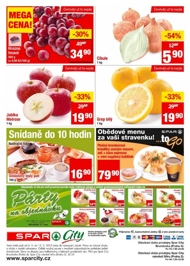 letk Interspar nabdka Spar City od 6.3.2013 strana 1