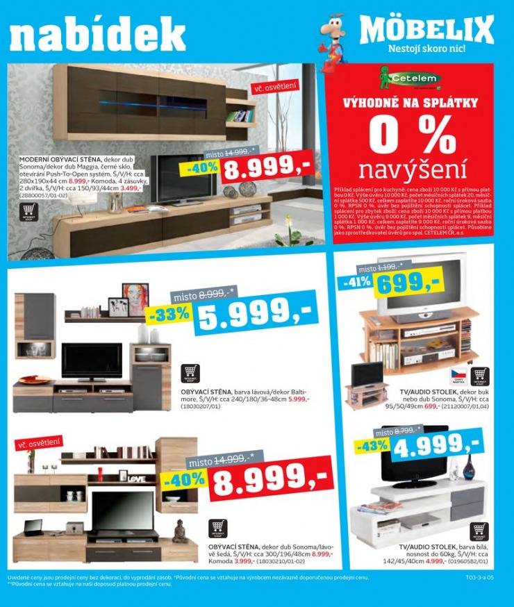 let�k Mobelix Aktu�ln� prospekt od 4.3.2013 strana 1