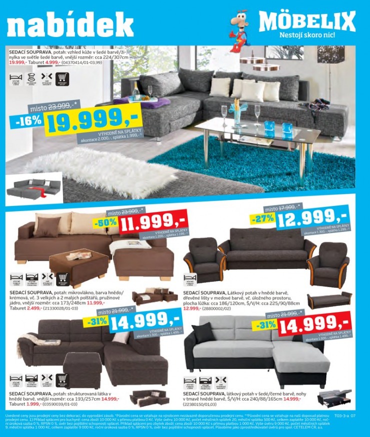 let�k Mobelix Aktu�ln� prospekt od 4.3.2013 strana 1