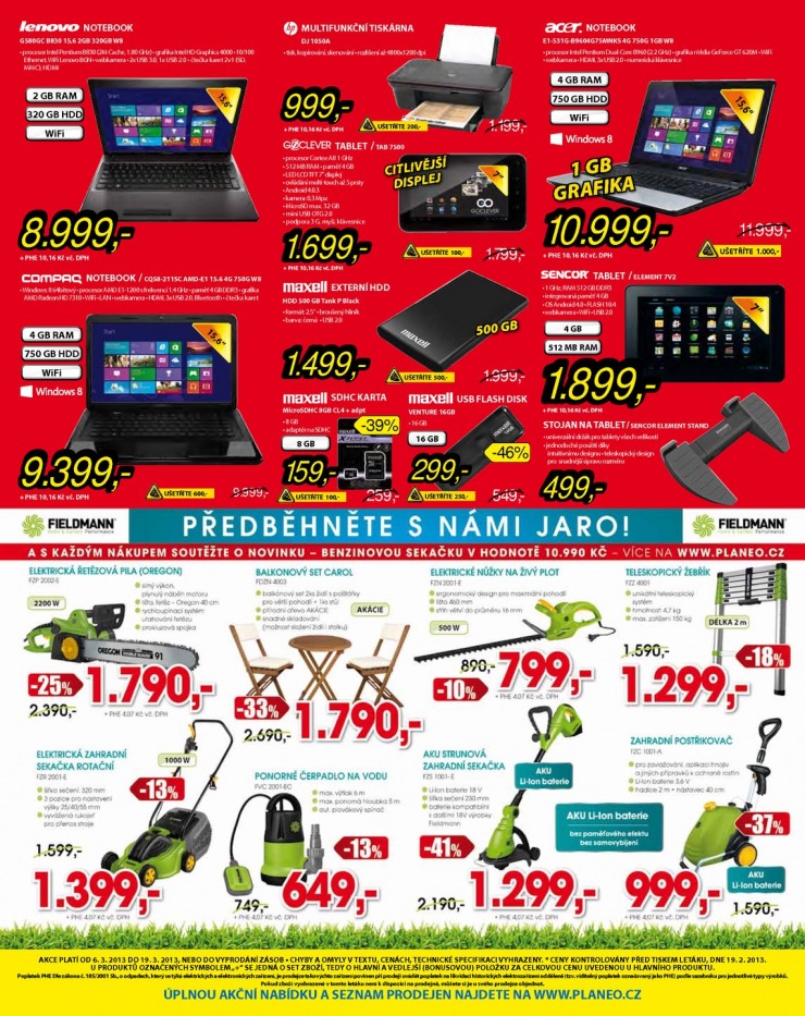 leták Planeo Elektro Akční leták od 6.3.2013 strana 1 leták Planeo Elektro Akční leták od 6.3.2013 strana 1