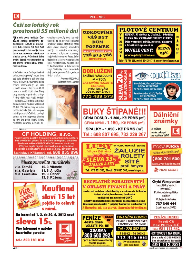 letk Kaufland Aktuln nabdka od 7.3.2013 strana 1