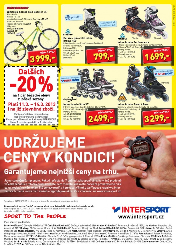 leták Intersport Aktuální leták od 7.3.2013 strana 1 leták Intersport Aktuální leták od 7.3.2013 strana 1
