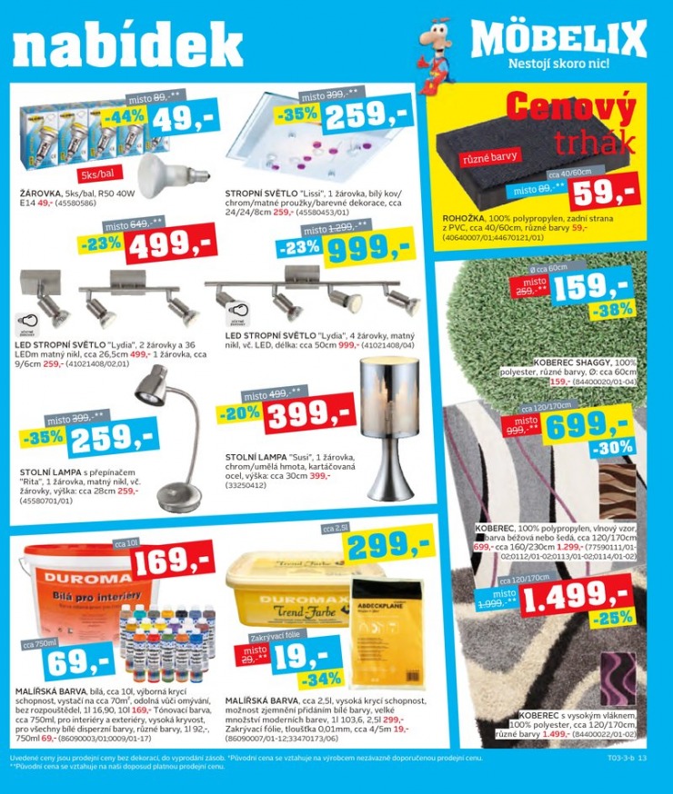 let�k Mobelix Aktu�ln� prospekt od 11.3.2013 strana 1