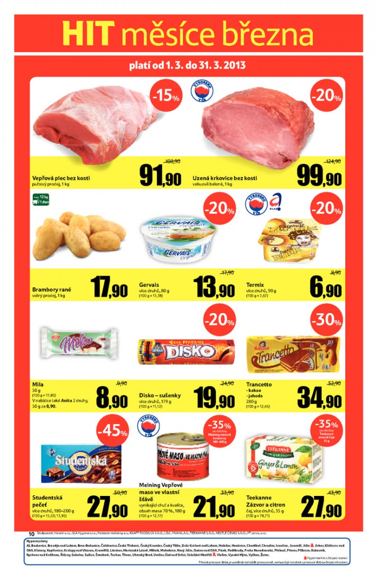 leták Tesco malé hypermarkety od 13.3.2013 strana 1 leták Tesco malé hypermarkety od 13.3.2013 strana 1