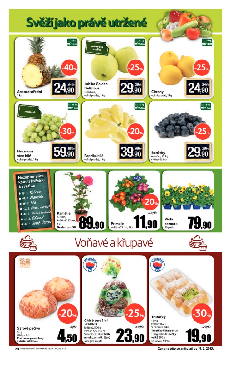 leták Tesco velké hypermarkety od 13.3.2013 strana 1 leták Tesco velké hypermarkety od 13.3.2013 strana 1