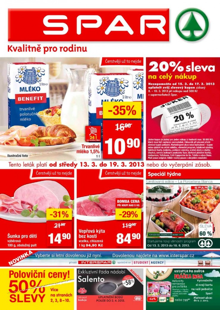 letk Interspar nabdka Spar od 13.3.2013 strana 1