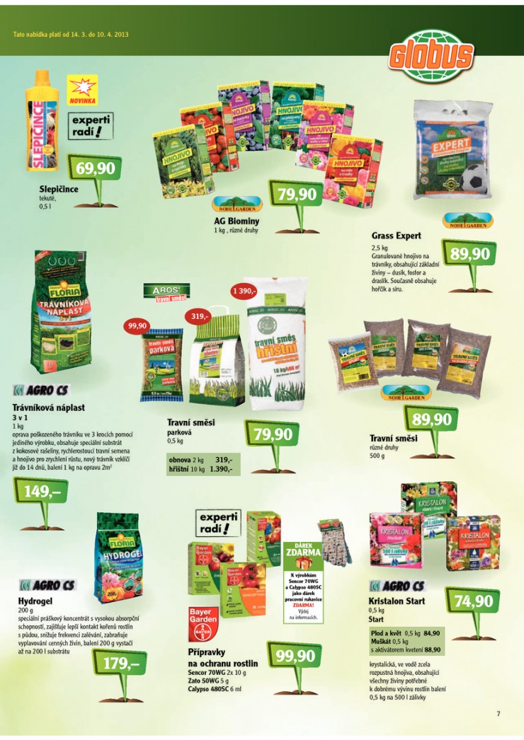 letk Globus Zahrada od 14.3.2013 strana 1