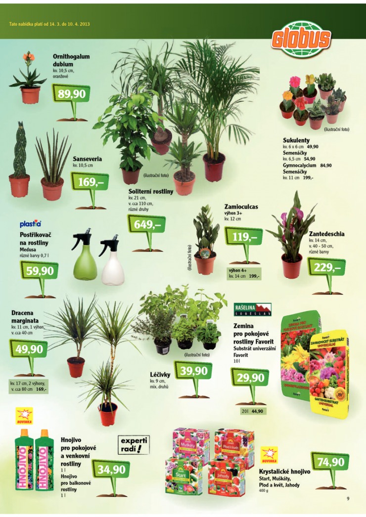 letk Globus Zahrada od 14.3.2013 strana 1