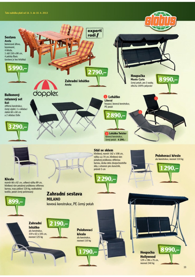 letk Globus Zahrada od 14.3.2013 strana 1