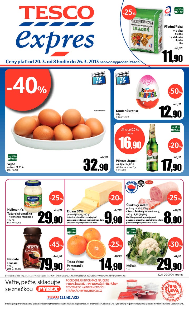 letk Tesco Expres obchody od 20.3.2013 strana 1