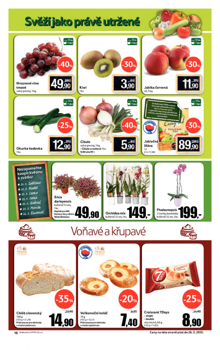 leták Tesco velké hypermarkety od 20.3.2013 strana 1 leták Tesco velké hypermarkety od 20.3.2013 strana 1