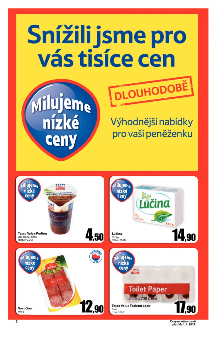 leták Tesco malé hypermarkety od 20.3.2013 strana 1 leták Tesco malé hypermarkety od 20.3.2013 strana 1