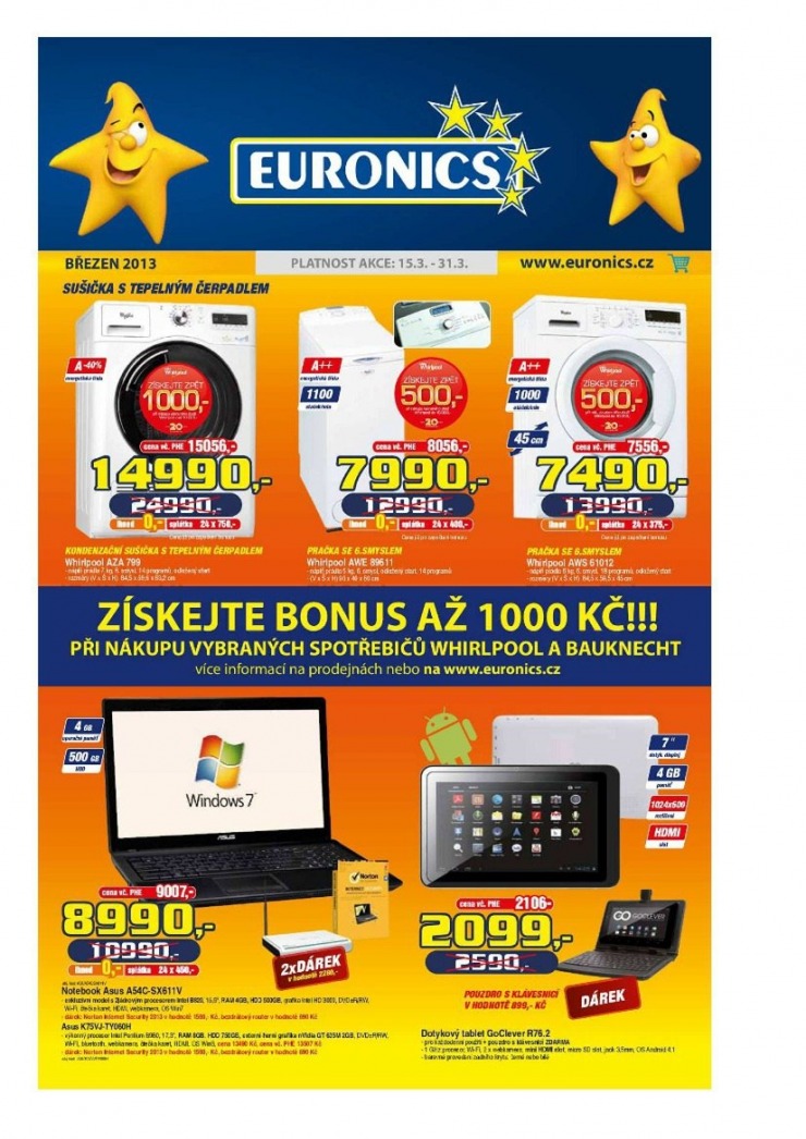 letk Euronics Aktuln letk od 15.3.2013 strana 1