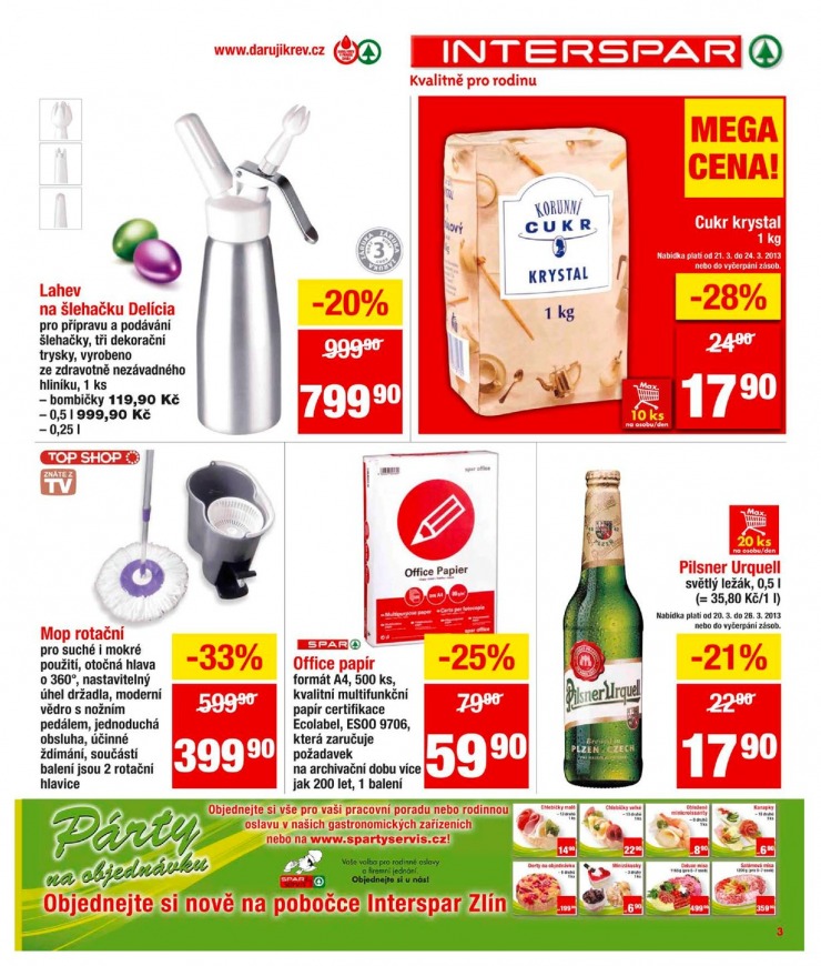 leták Interspar Akční nabídka od 20.3.2013 strana 1 leták Interspar Akční nabídka od 20.3.2013 strana 1