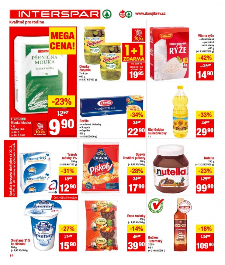 leták Interspar Akční nabídka od 20.3.2013 strana 1 leták Interspar Akční nabídka od 20.3.2013 strana 1