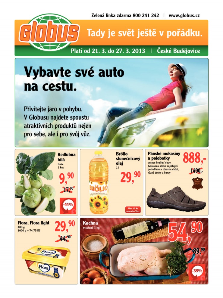 leták Globus Naše noviny od 21.3.2013 strana 1