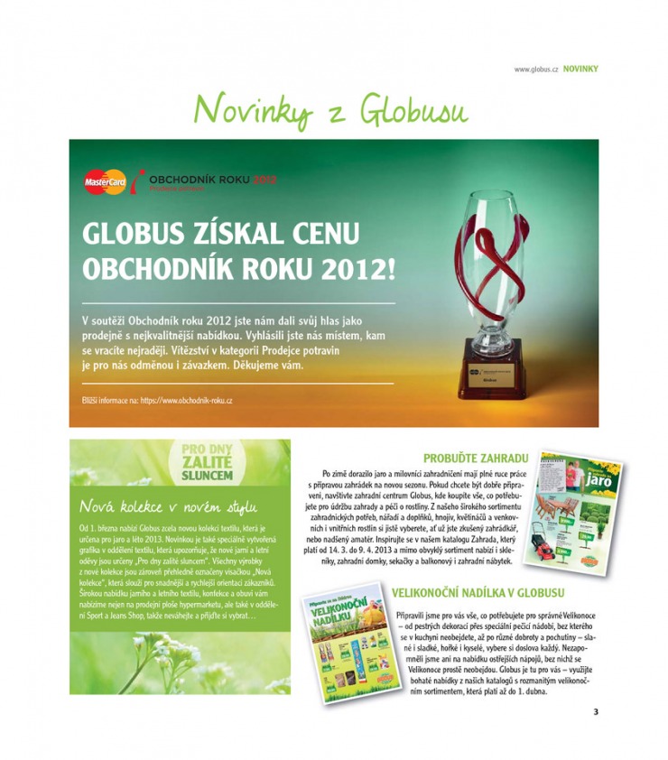 leták Globus Magazín od 20.3.2013  strana 1 leták Globus Magazín od 20.3.2013 strana 1