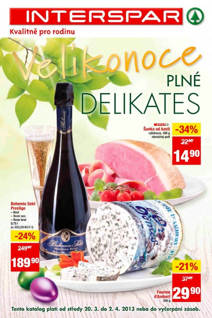 letk Interspar Katalog Gourmet od 20.3.2013 strana 1