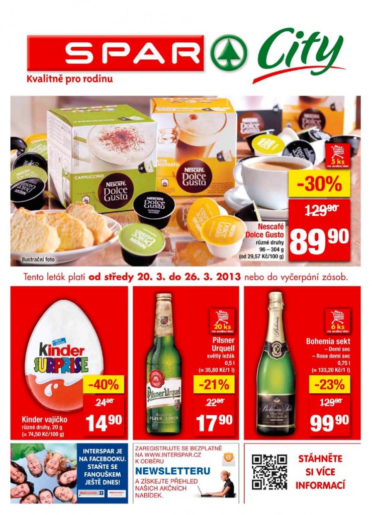 letk Interspar nabdka Spar City od 20.3.2013 strana 1